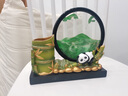 杞樂(lè )生日禮物女桌面擺件流沙畫(huà)學(xué)習筆筒沙漏熊貓開(kāi)學(xué)季伴手禮品教師節 節節高升熊貓流沙畫(huà)筆筒 曬單實(shí)拍圖
