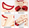 婧麒寶寶拜年服連體衣服冬裝夾棉百日宴滿(mǎn)月紅色新生嬰兒過(guò)年 萌蛇賀歲-保暖款 66cm 曬單實(shí)拍圖