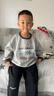 巴帝巴帝秋季新款嬰幼兒童衛衣男女寶寶休閑時(shí)尚百搭外套 花灰 120 曬單實(shí)拍圖