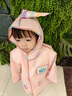 奧特曼兒童雨衣幼兒園專(zhuān)用小孩子中小學(xué)生上學(xué)專(zhuān)用男童女童帶書(shū)包位全身 306粉獨角+按扣+單帽簷 XXL 曬單實(shí)拍圖