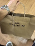 蔻馳（COACH）女士CITY15小號托特包寬肩帶單肩斜挎手提包情人節禮物送女生 沙黃色配白色CW032IMXDM 曬單實(shí)拍圖