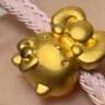 周生生HelloKitty黃金轉(zhuǎn)運珠三麗鷗足金mini版少女心組合單顆 蝴蝶結(jié)94287C 曬單實拍圖