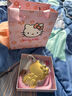 中國風(fēng)黃金KT貓鑰匙扣凱蒂貓草莓熊手機(jī)鏈Hellokitty貓包包掛件 【凱蒂貓】禮盒裝 曬單實(shí)拍圖