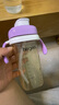 HEGEN海格恩吸管杯兒童水杯學(xué)飲杯奶瓶1-3-6歲直飲吸管嬰兒寶寶牛奶杯 【獨立抓握】 330ml 吸管杯-浪漫紫 曬單實(shí)拍圖