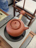 岳恒紅泥電陶爐煮茶器側把砂銚壺套裝紫砂壺功夫茶燒水壺煮茶壺養生壺 【單壺-750ml】紅泥蘋(píng)果沙銚壺 曬單實(shí)拍圖