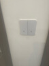 國際電工超薄鋼化玻璃開(kāi)關(guān)插座86型暗裝面板家用墻壁電源五孔網(wǎng)絡(luò )空調插座 電腦插座-白色【膚感玻璃】 曬單實(shí)拍圖