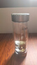 希諾雙層玻璃杯磁吸式茶水分離杯子男高檔茶杯水杯XN-7013煙灰 370mL 曬單實(shí)拍圖