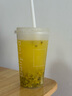 美麗雅 奶茶杯一次性飲料杯650ml*20套 塑料咖啡杯帶蓋奶茶冷飲果汁杯子 曬單實(shí)拍圖