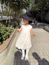 G.DUCK KIDS小黃鴨童裝女童連衣裙夏季薄款兒童公主裙小清新軟糯無袖網(wǎng)紗裙夏 白色 110 建議4~5歲(100-110cm) 曬單實(shí)拍圖
