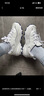 斯凱奇（Skechers）女鞋小白熊女士休閑鞋子厚底增高百搭運動軟底老爹鞋女99999863 白色/海軍藍色/WNV 38 曬單實拍圖