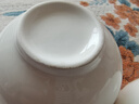 潔雅杰陶瓷碗中式白瓷小碗家用4.5英寸米飯碗喝湯碗面碗套裝10只裝 曬單實拍圖
