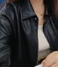 香影黑色皮衣外套女小個(gè)子2025秋季新款高級感酷颯風(fēng)短款pu皮夾克 黑色 L 165/88A/110-125斤 曬單實(shí)拍圖