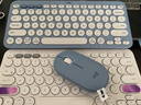 羅技（Logitech）PEBBLE 2 COMBO無(wú)線(xiàn)鍵鼠套裝（似K380+PEBBLE藍牙套裝）藍牙辦公鍵盤(pán)靜音鼠標鵝卵石Mac ipad鍵盤(pán) 2.4G+藍牙無(wú)線(xiàn)套裝【品月藍】 曬單實(shí)拍圖