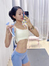 yottoy呼吸啞鈴可調節阻力肺活量練習吹氣腹式呼吸訓練器女士家用氧氣藍 曬單實(shí)拍圖
