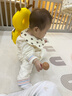 babylove【彩虹全能衣】嬰兒連體衣秋冬寶寶恒溫薄夾棉羊毛保暖哈衣爬服 曬單實(shí)拍圖