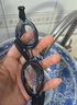 速比濤（Speedo）Edge精工游泳鏡高清防水防霧泳鏡游泳裝備男女通用 黑色/透明 曬單實(shí)拍圖
