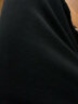 乔丹QIAODAN运动套装女装休闲连帽卫衣卫裤撞色两件套 黑色/黑色 L 实拍图