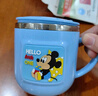 迪士尼（Disney）兒童水杯幼兒園學(xué)飲杯家用牛奶杯帶刻度訓練喝水杯男女孩咖啡杯 曬單實(shí)拍圖