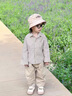 G.DUCKKIDS童裝男童套裝春秋季一歲寶寶衣服兒童春裝學(xué)院風(fēng)三件套2幼兒服裝 米色-口袋熊 90 cm建議身高85-95cm 曬單實拍圖