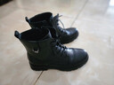 紅蜻蜓高幫6孔馬丁靴女靴子英倫短靴女短筒朋克風(fēng)皮靴女 WTC434321B 曬單實(shí)拍圖