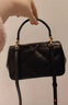 Tory Burch 湯麗柏琦【提前享】 KIRA 菱格紋手提斜挎包女包TB 154719 黑色 001 OS 曬單實(shí)拍圖