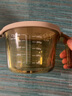 炊大皇玻璃杯量杯1000ML 耐高溫帶刻度杯家用烘焙測量工具計量杯 米黃 曬單實拍圖
