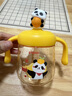 貝親（Pigeon）兒童牛奶杯1-3歲寶寶喝水喝奶PPSU直飲奶瓶雙吸管水杯 黃色330ml 曬單實(shí)拍圖