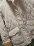 森馬（Semir）棉服女冬季中長(cháng)款輕薄寬松拼接燈芯絨翻領(lǐng)插肩袖棉衣101724112007 曬單實(shí)拍圖