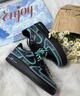 耐克（NIKE）定制球鞋 Air Force 1 多巴胺  撞色 涂鴉 街頭VIBE 男女板鞋情侶 CW2288-001-多巴胺 定制款 不可 35 .5 支持鑒定 假b 曬單實(shí)拍圖