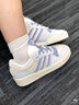 adidas RIVALRY LOW復古低幫休閑籃球運動(dòng)板鞋男女阿迪達斯三葉草   粉白/銀灰紫羅蘭/符點(diǎn)灰   36.5 曬單實(shí)拍圖