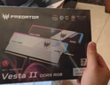 宏碁掠奪者（PREDATOR）32G(16G×2)套裝 DDR5 6000頻率 臺式機內存條 Vesta II 炫光星艦RGB燈條(C30) 石耀黑 AI電腦配件 曬單實(shí)拍圖