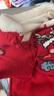 戴維貝拉（DAVE＆BELLA）滿月寶寶衣服初生嬰兒毛衣爬服國風小童連體衣冬裝新年幼童睡衣 中國紅【現(xiàn)貨】 73cm （建議身高66-73cm） 曬單實拍圖