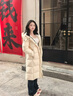 羽淘長(zhǎng)款羽絨服女2025新款時(shí)尚加厚保暖羽絨外套中長(zhǎng)款過(guò)膝極寒防寒服 米白色 S 【建議100-115斤】 曬單實(shí)拍圖