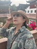 帕森（PARZIN）太陽(yáng)鏡女 氣質(zhì)老錢(qián)風(fēng)復古橢圓框高級感英倫風(fēng)眼鏡 駕駛墨鏡PZ8387 曬單實(shí)拍圖