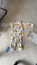 舒貝怡嬰兒衣服春秋季新生兒連體衣女寶寶爬服睡衣男小童春季外出服 線條色塊黃 80cm (12-18個(gè)月) 曬單實(shí)拍圖