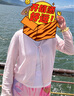 三彩2025秋季新款V領(lǐng)系帶開(kāi)衫針織衫短款長(cháng)袖罩衫輕薄百搭M 曬單實(shí)拍圖