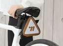西騎者（WestBiking）自行車(chē)尾包懸掛式公路車(chē)山地車(chē)便攜斜挎包尼龍反光騎行鞍座包 復古棕 曬單實(shí)拍圖