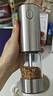 JCZS德國品牌亞麻籽研磨器電動(dòng)研磨器黑胡椒電動(dòng)研磨器海鹽自動(dòng)調味瓶 不銹鋼充電款【出粉細+研磨快】 曬單實(shí)拍圖