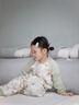 威爾貝魯（WELLBER）恒溫睡袋嬰兒分腿睡衣秋冬兒童寶寶防踢被子薄夾棉 森林舞會(huì)L 曬單實(shí)拍圖