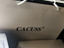 CACUSS羊毛圍巾女士秋冬季披肩外搭護頸保暖圍脖媽媽生日禮物禮盒裝灰黃 曬單實(shí)拍圖