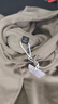 名創(chuàng  )優(yōu)品（MINISO）連帽衛衣男重磅寬松春秋季休閑高級感青少年潮流外套 灰豆綠 L 曬單實(shí)拍圖