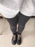 佰姿緣九分灰色打底褲女春秋薄款黑色連褲襪外穿加絨加厚秋冬壓力瘦腿襪 【1雙裝/九分】深灰色*1 均碼 初冬薄絨【適合0~12℃】 曬單實(shí)拍圖