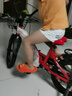 永久（FOREVER）兒童自行車男女款小孩單車可折疊腳踏車4-6-8-10歲輔助輪18寸紅色 曬單實(shí)拍圖