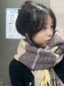 MITHAOL KUSC紫色女士圍巾女2025秋冬保暖披肩圍脖生日禮物送女友老婆 煙紫色【禮盒裝】 曬單實拍圖