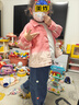 ASK JUNIOR兒童防風(fēng)牛仔外套女童2025秋季漸變可愛(ài)風(fēng)外套 粉色 130 曬單實(shí)拍圖