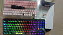 狼蛛（AULA）F87Pro V2客制化無(wú)線(xiàn)機械鍵盤(pán) 藍牙/2.4G/有線(xiàn)三模連接 全鍵熱插拔gasket結構電競游戲辦公鍵盤(pán) F87ProV2大宗師版【焦糖拿鐵軸】黑色霧透 曬單實(shí)拍圖