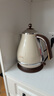 德龍（Delonghi）【政府補貼】電熱水壺 家用復古304不銹鋼燒水電水壺 防干燒大功率1.7L煮水壺 KBO2001.VBG 奶油白 曬單實(shí)拍圖