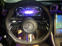 如馳奔馳方向盤(pán)套A級(jí)C260L/E300L/GLC/A200L/GLB/180/GLA四季真皮把套 真皮白色+壓花黑色(奔馳標(biāo))圓形 曬單實(shí)拍圖
