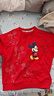 Disney baby迪士尼男童衛(wèi)衣兒童長袖T恤中小童裝秋季純棉親膚上衣 紅色  120  曬單實拍圖
