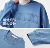森馬（Semir）[衛衣合輯]衛衣男簡(jiǎn)約百搭男士衛衣通勤外套男潮流中性衛衣情侶款 [F款]藍色調00388 S 曬單實(shí)拍圖